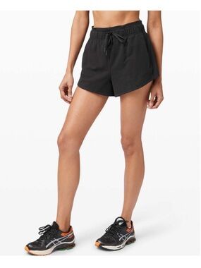 lululemon athletica Black Inner Glow 3" Running Shorts